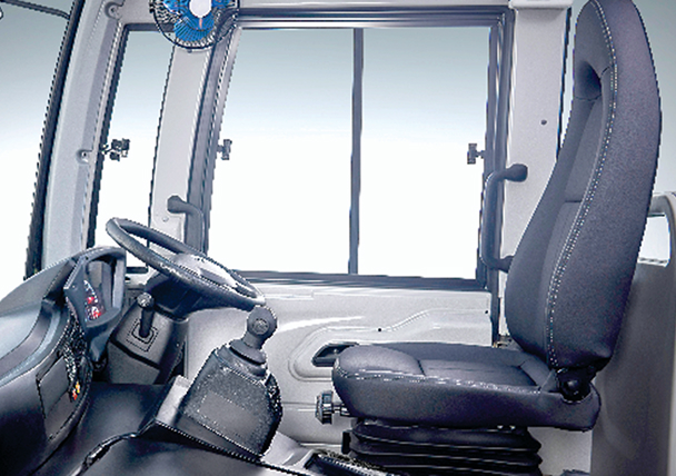 Pneumatically Suspended Driver Seat for Driver Comfort